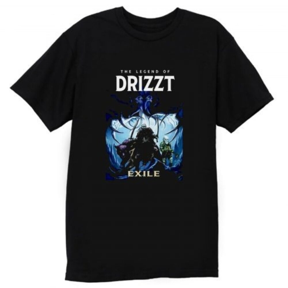 The Legend Of Drizzt DoUrden Exile Graphic T-Shirt Fantasy RPG Gaming Fan Tee